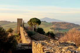 Monticchiello východ slunce