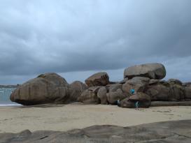 Trégastel, pobřeží růžové žuly